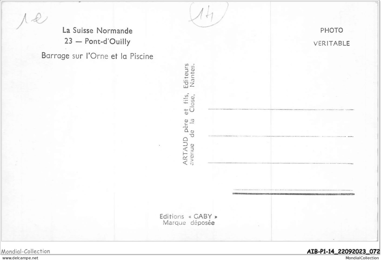 AIBP1-14-0036 - PONT-D'OUILLY - Barrage Sur L'orne Et La Piscine - Pont D'Ouilly