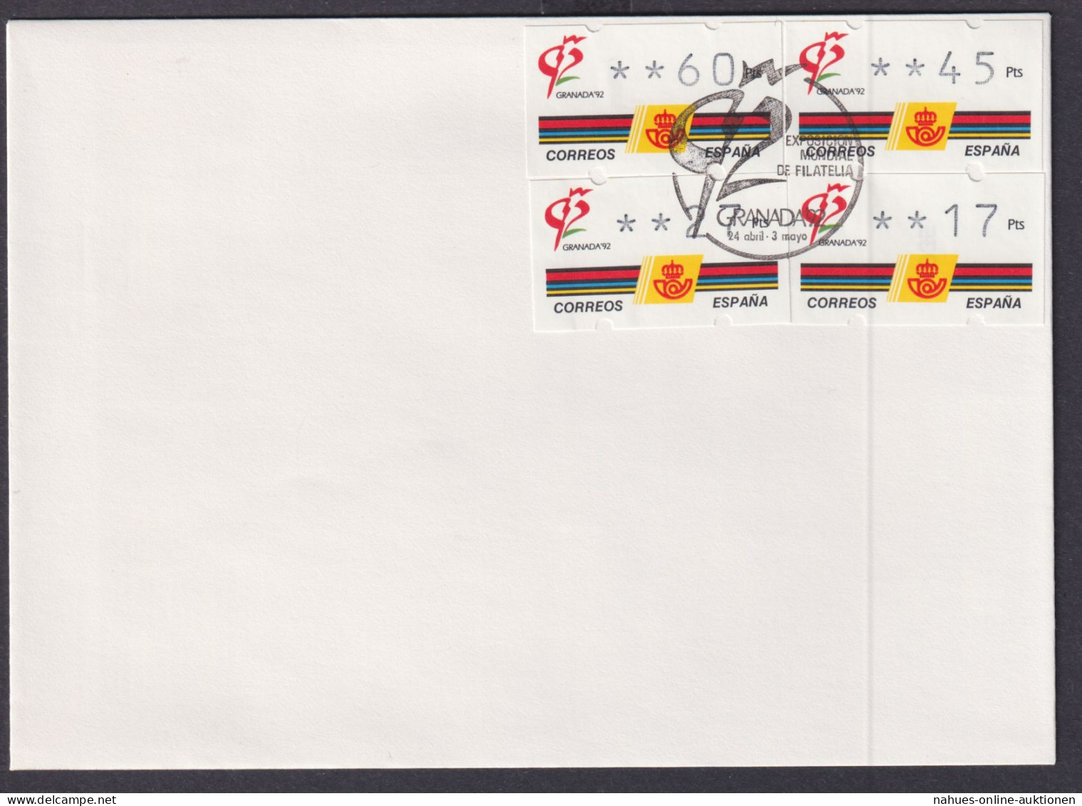 Spanien Expo 1992 3 FDC Sevilla Barcelona Granada - Brieven En Documenten