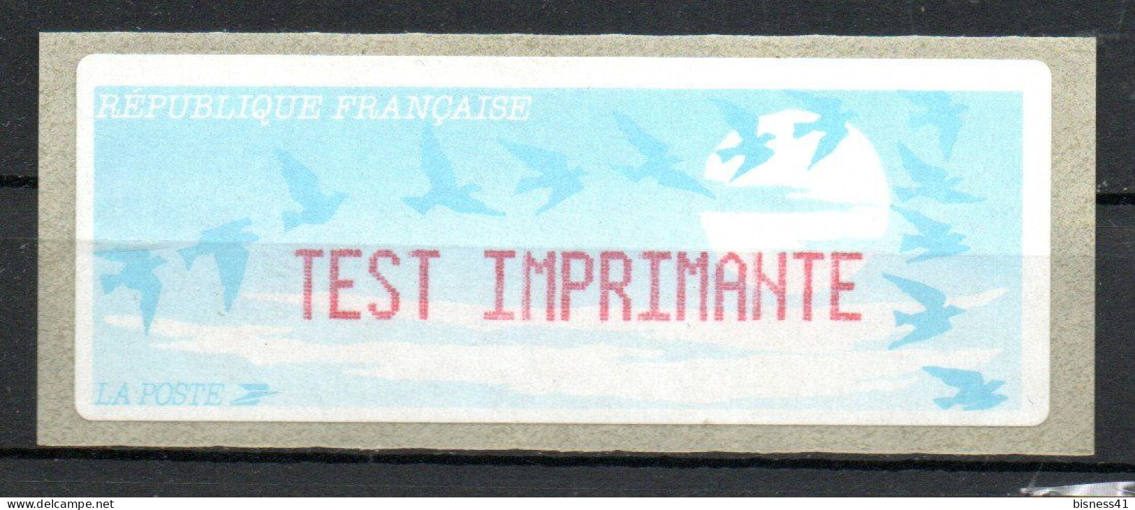 Vignette LISA  // Test Imprimante En Rouge  // Années 2000 - 1990 « Oiseaux De Jubert »