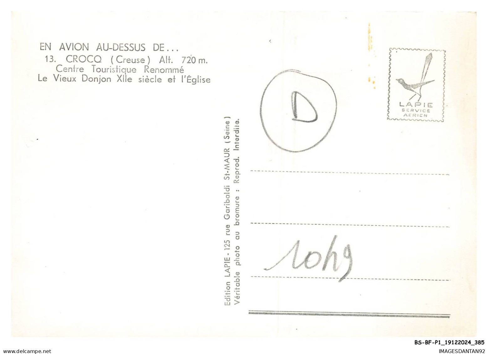 BS-BFP1-0193-23 - CROCQ - Centre Touristique Renommé Le Vieux Donjon XIIe Siecle Et L'église - Crocq