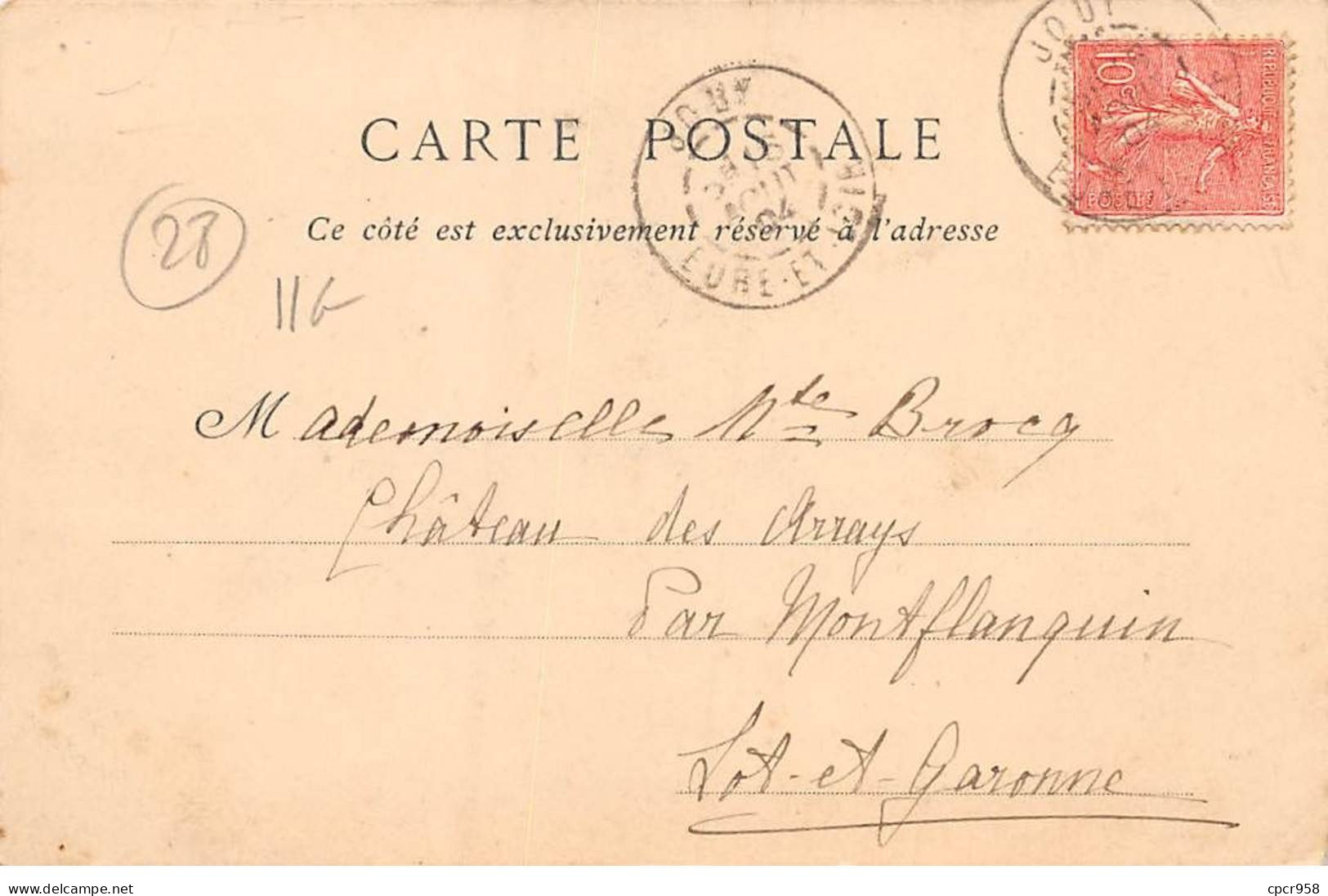 28-AM21699.Jouy.Environs De Chartres.Une Rue - Jouy