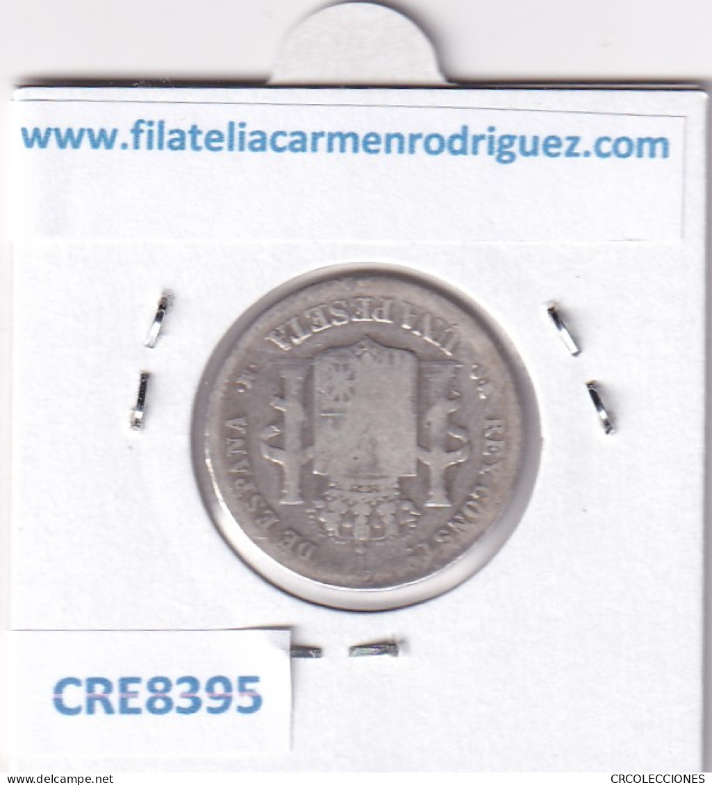 CRE8395 MONEDA ESPAÑA ALFONSO XII 1885 *-*- 1 PESETA MADRID MSM PLATA - Autres & Non Classés