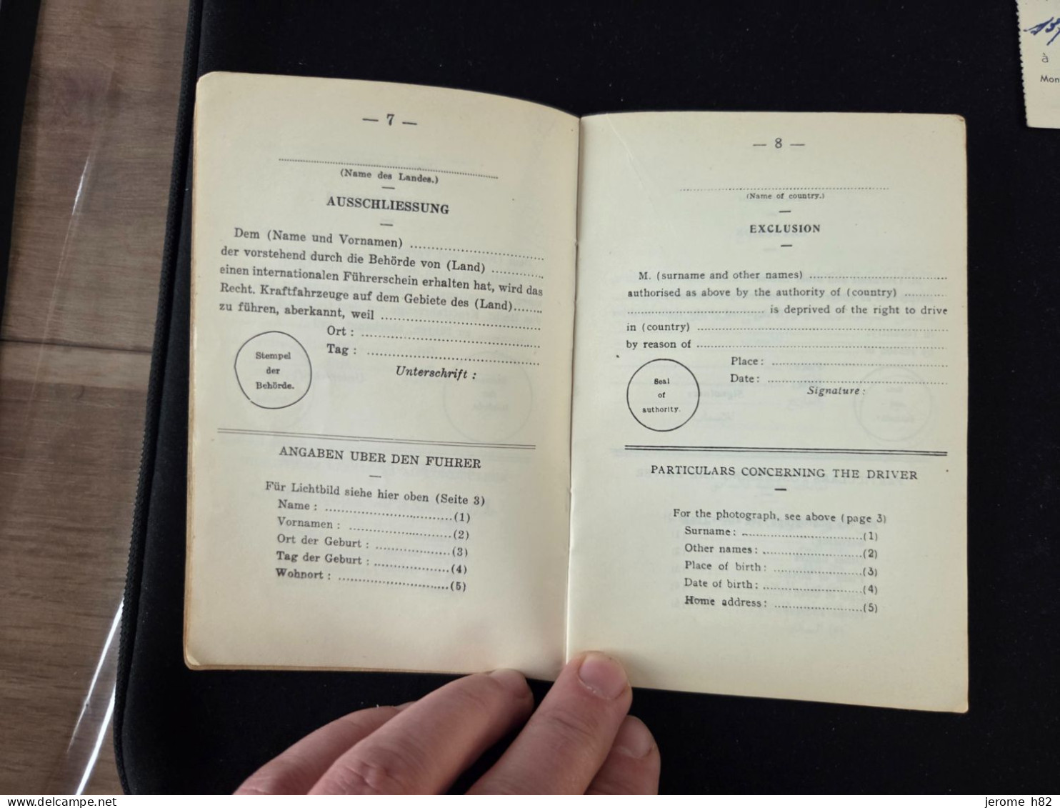 Permis De Conduire Internationale 1926, Circulation Automobile, Rijbewijs + Carte Membre Motoriste, Velocipedique - Auto's