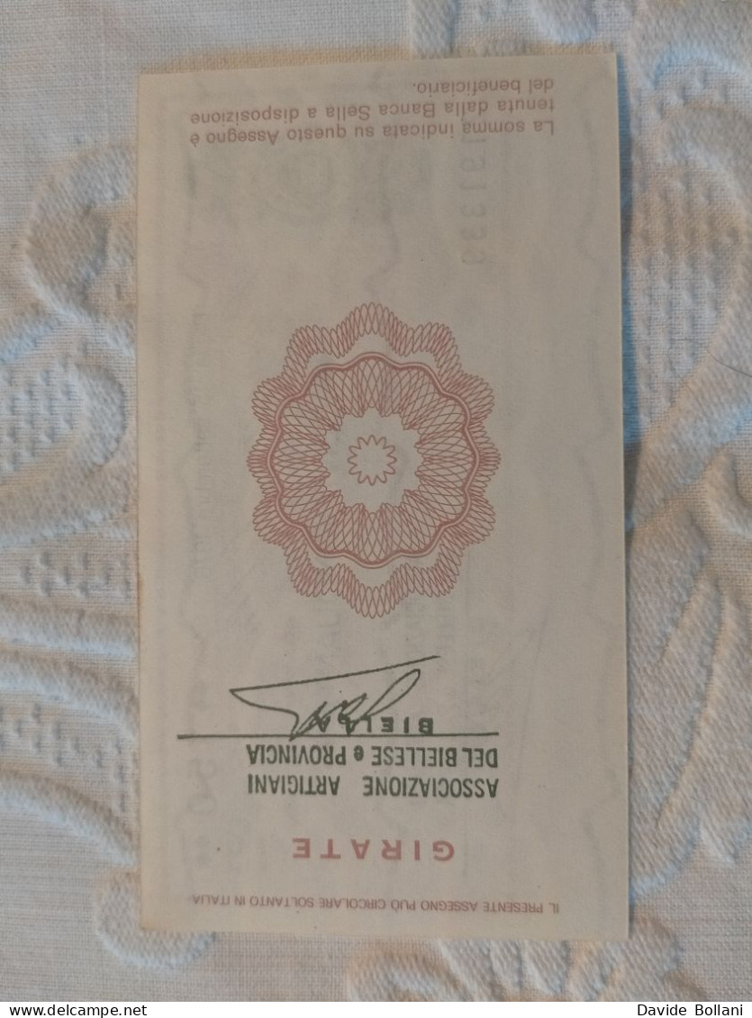 Miniassegno - Banca Sella - 150 Lire - [10] Checks And Mini-checks