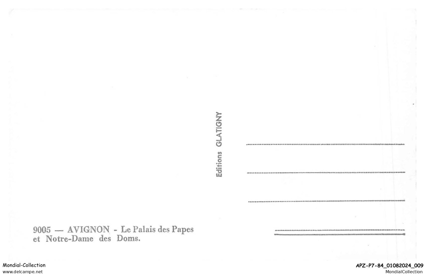 APZP7-0371-84 - AVIGNON - Le Palais Des Papes Et Notre-dame Des Doms - Avignon (Palais & Pont)