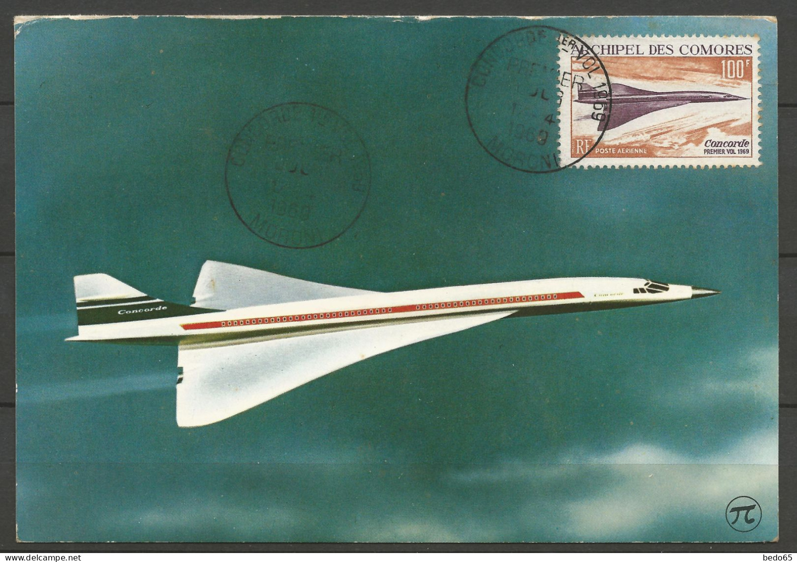 COMORE PA N° 29 Sur Carte 1er Jour OBL / Used - Posta Aerea