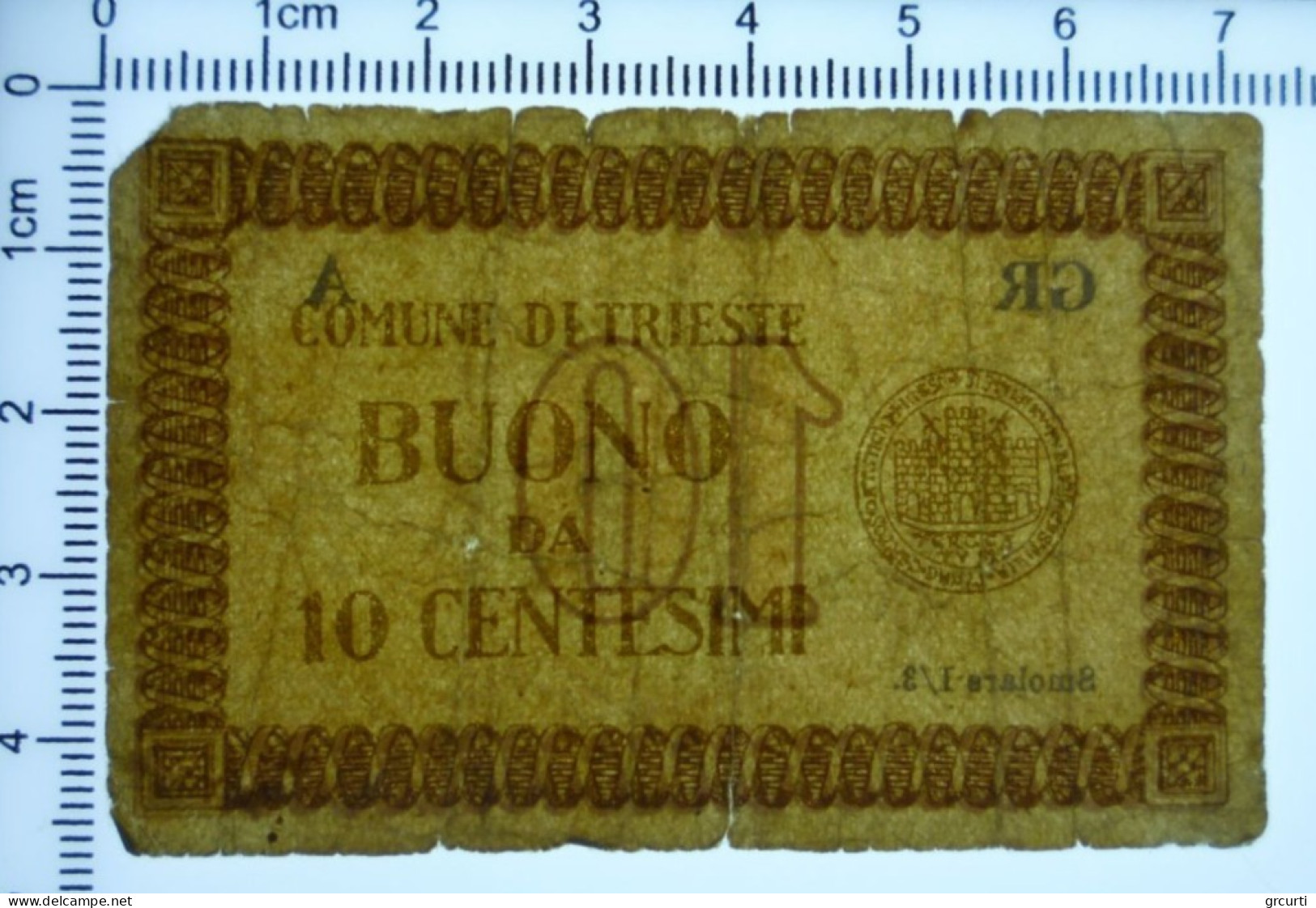 Biglietti Fiduciari - Comune Di Trieste - 10 Centesimi - 1945 - [10] Checks And Mini-checks