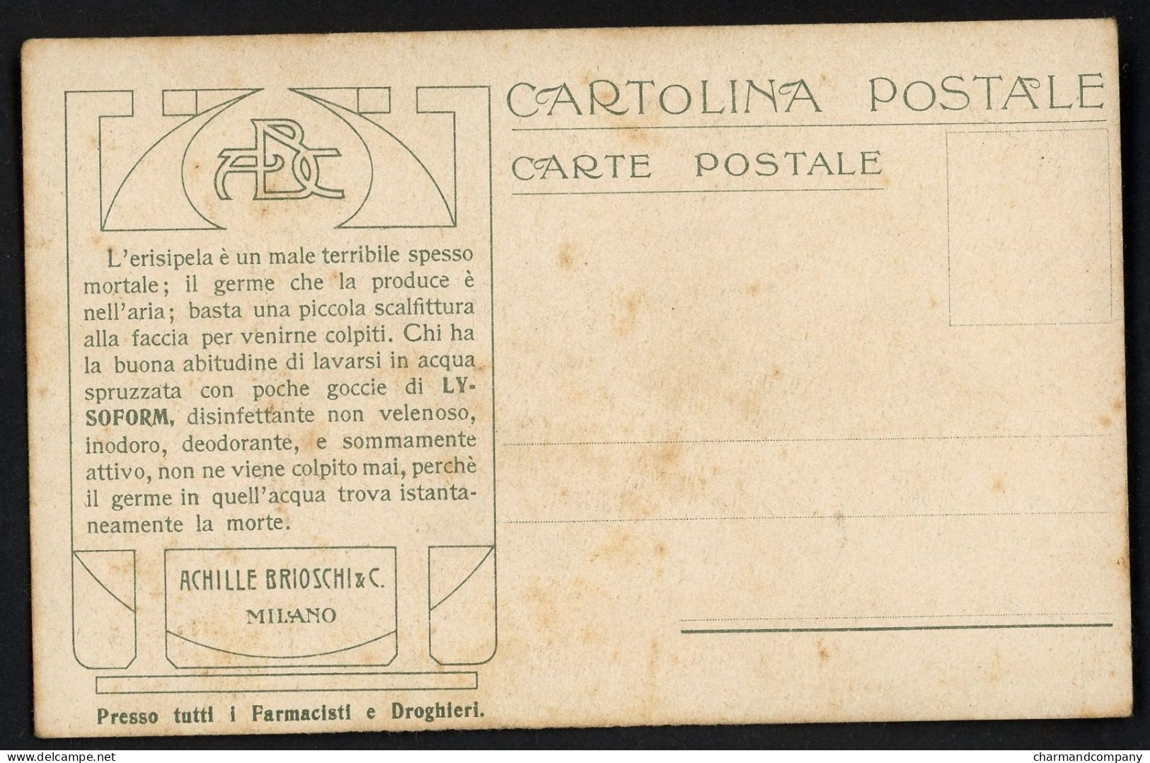 Carte Litho La Posta In Abissinia - Edit. Achille Brioschi & C. Milano - Voir Scans - Äthiopien