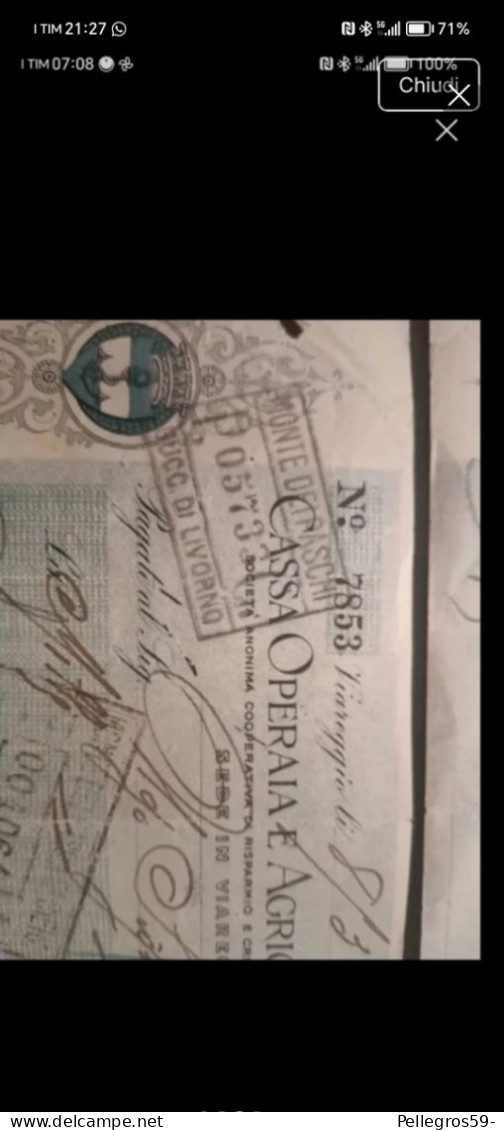 Cambiali Del 1926 - Wechsel