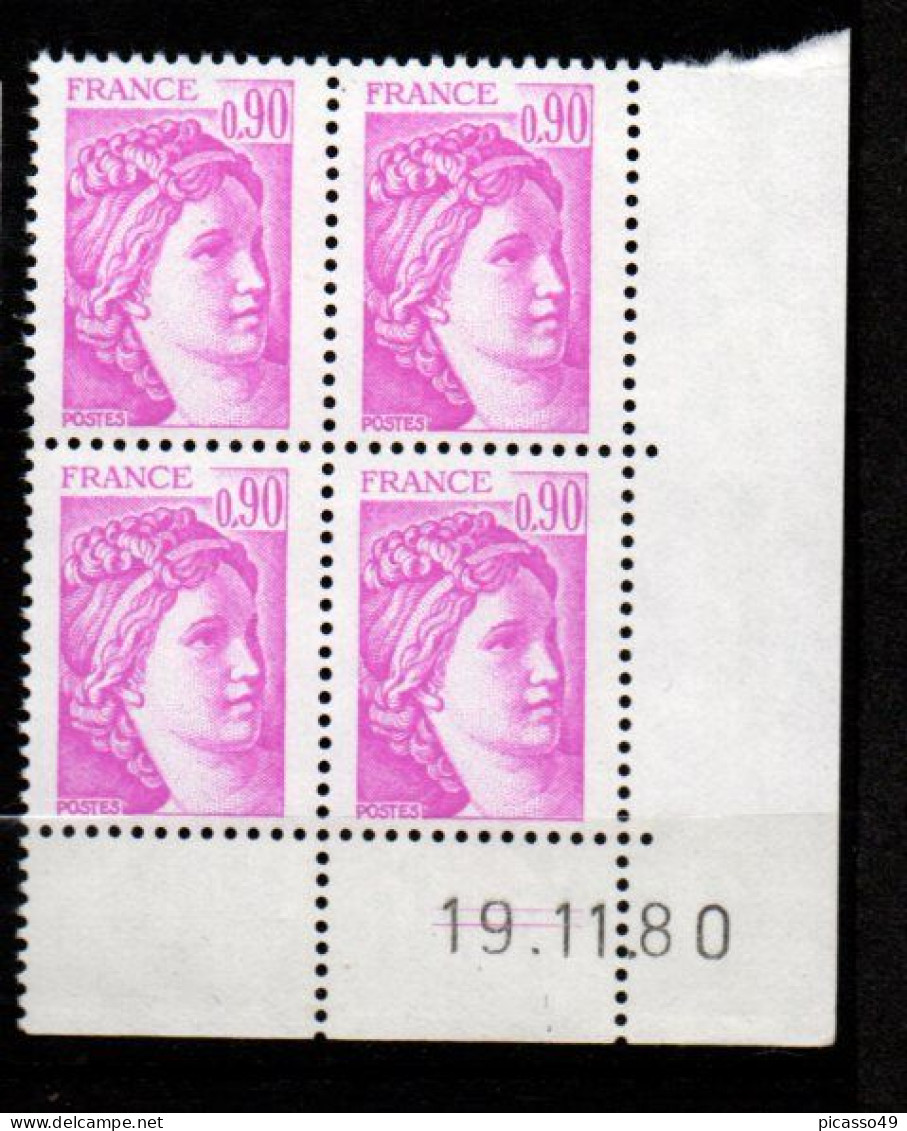 Coin Daté , Sabine N°2120 Du 19 11  1980  ** - 1970-1979