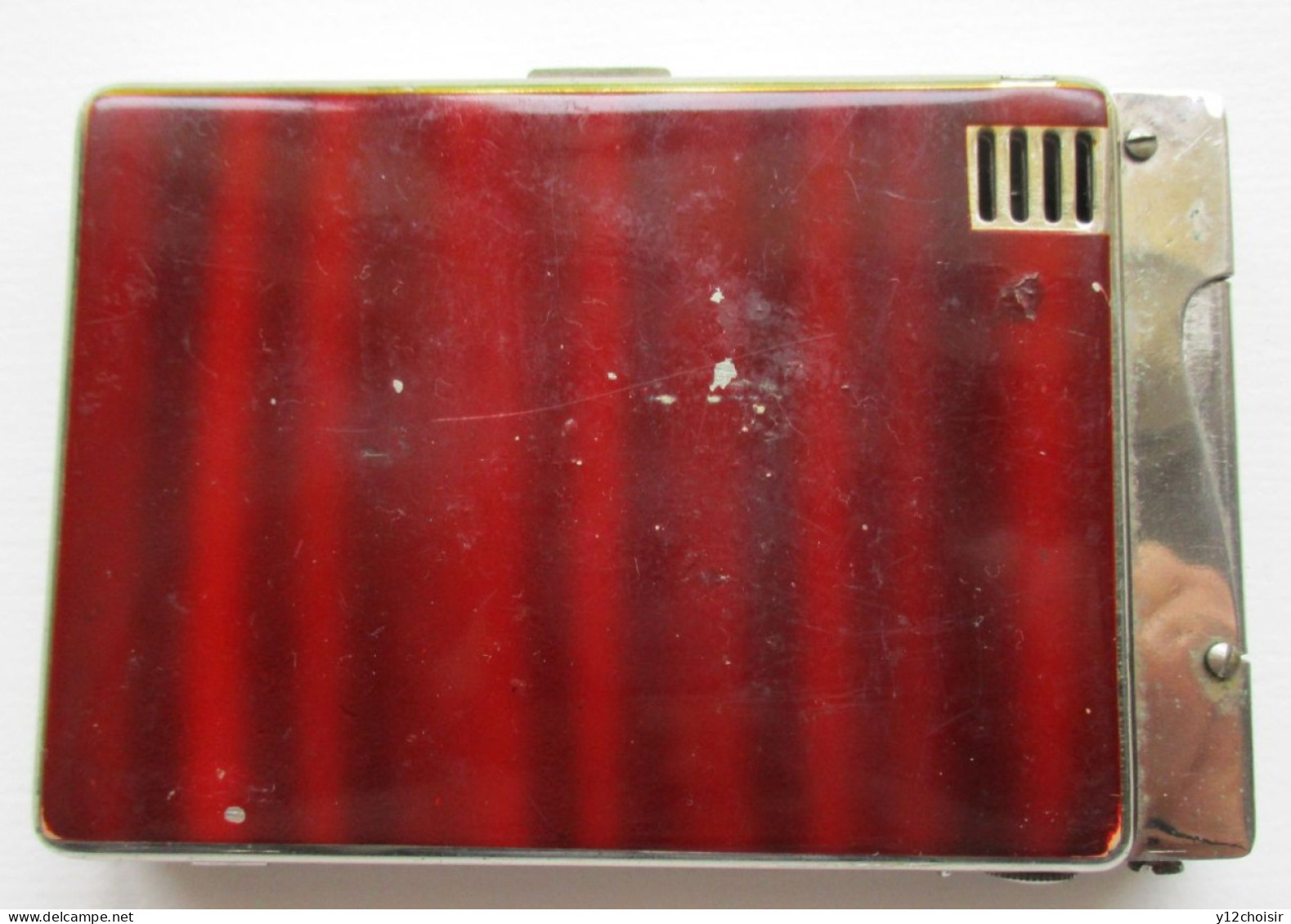 Memory Of Japan - Korea . Ensemble Briquet MAGIC ISOGER Incorporé Dans Double étui à Cigarettes . Japon Corée . Asie - Andere & Zonder Classificatie