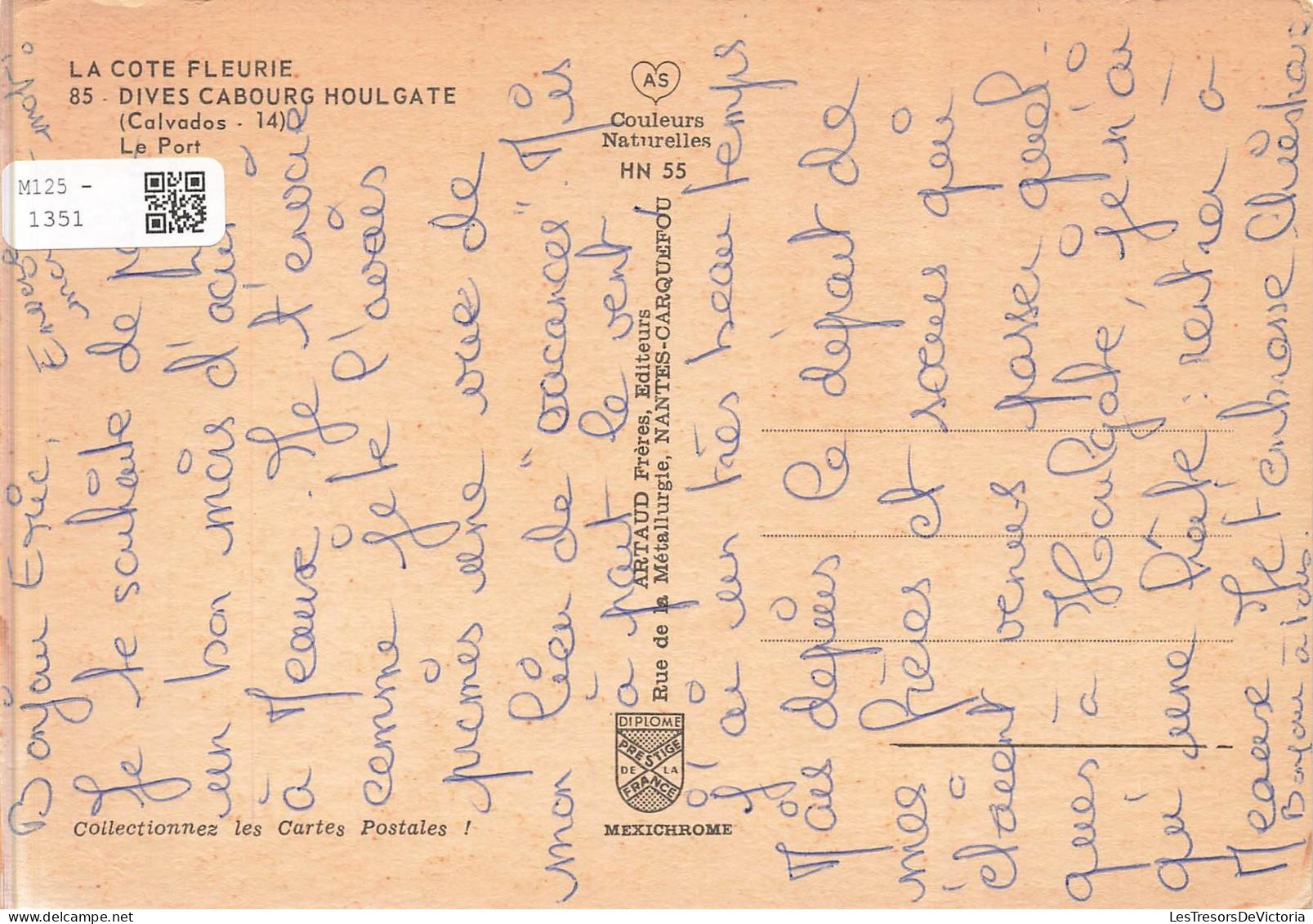 [-5%] FRANCE - Dives Cabourg Houlgate - La Côte Fleurie - Port - Bateau - Voilier - As - Edit Artaud - Carte Postale - Dives