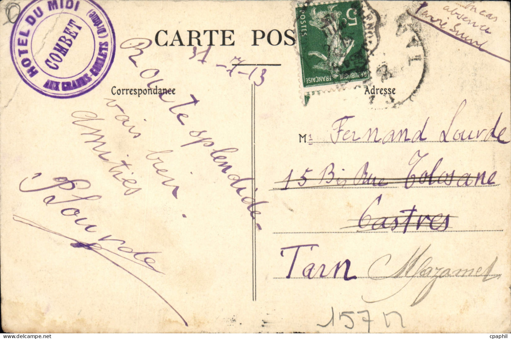 CPA Route Des Grands Goulets Drome Le Derniers Tunnels - Les Grands Goulets