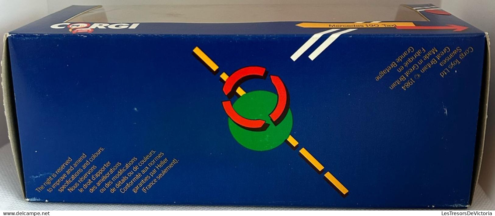 [-5%] MODELISME - Corgi - Mercedes 190 - Taxi - 388 - Portière Ouverte - Siège - Toit Ouvrant - Emballage D Origine - Scala 1:160