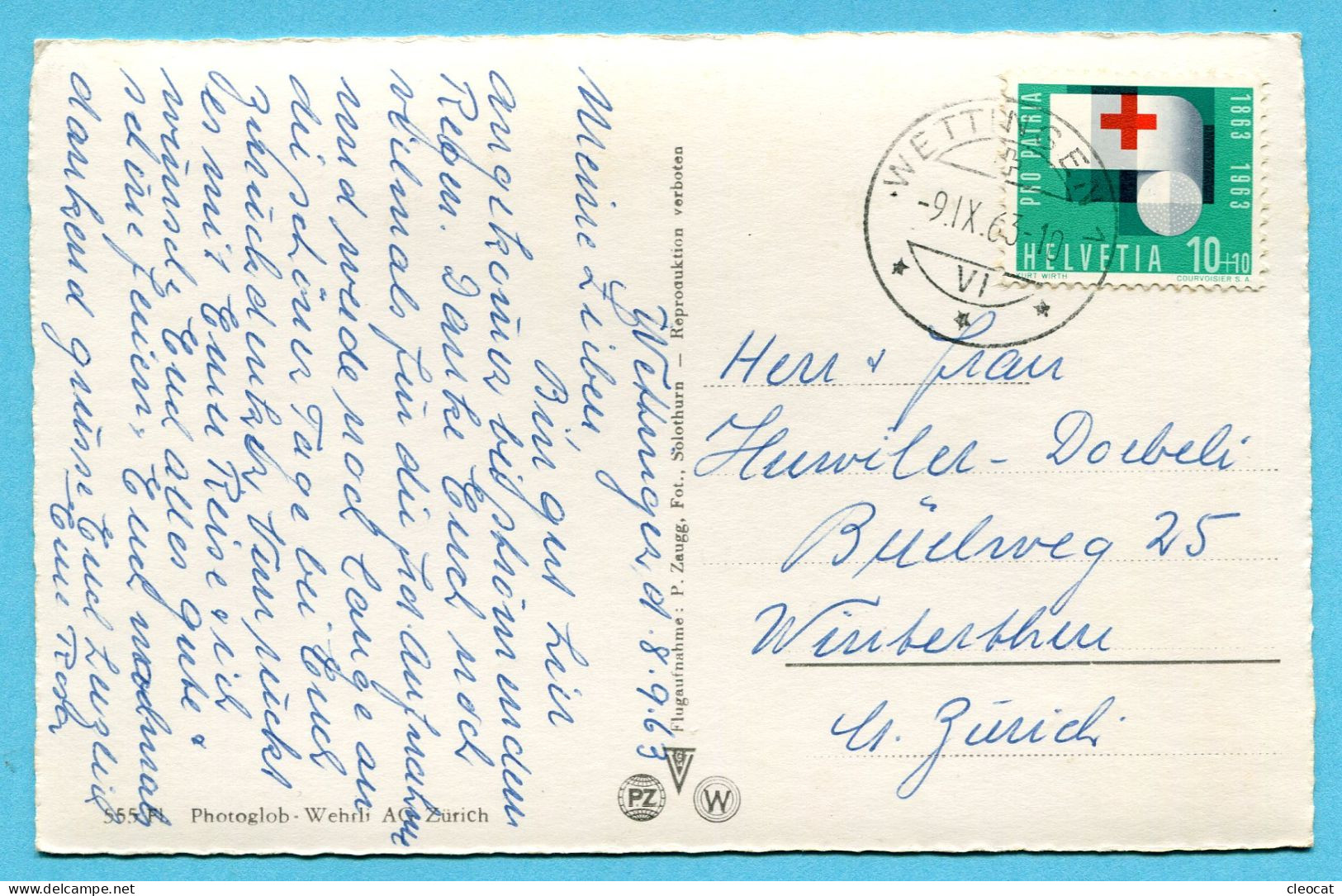 Flugaufnahme Wettingen 1963 - Wettingen