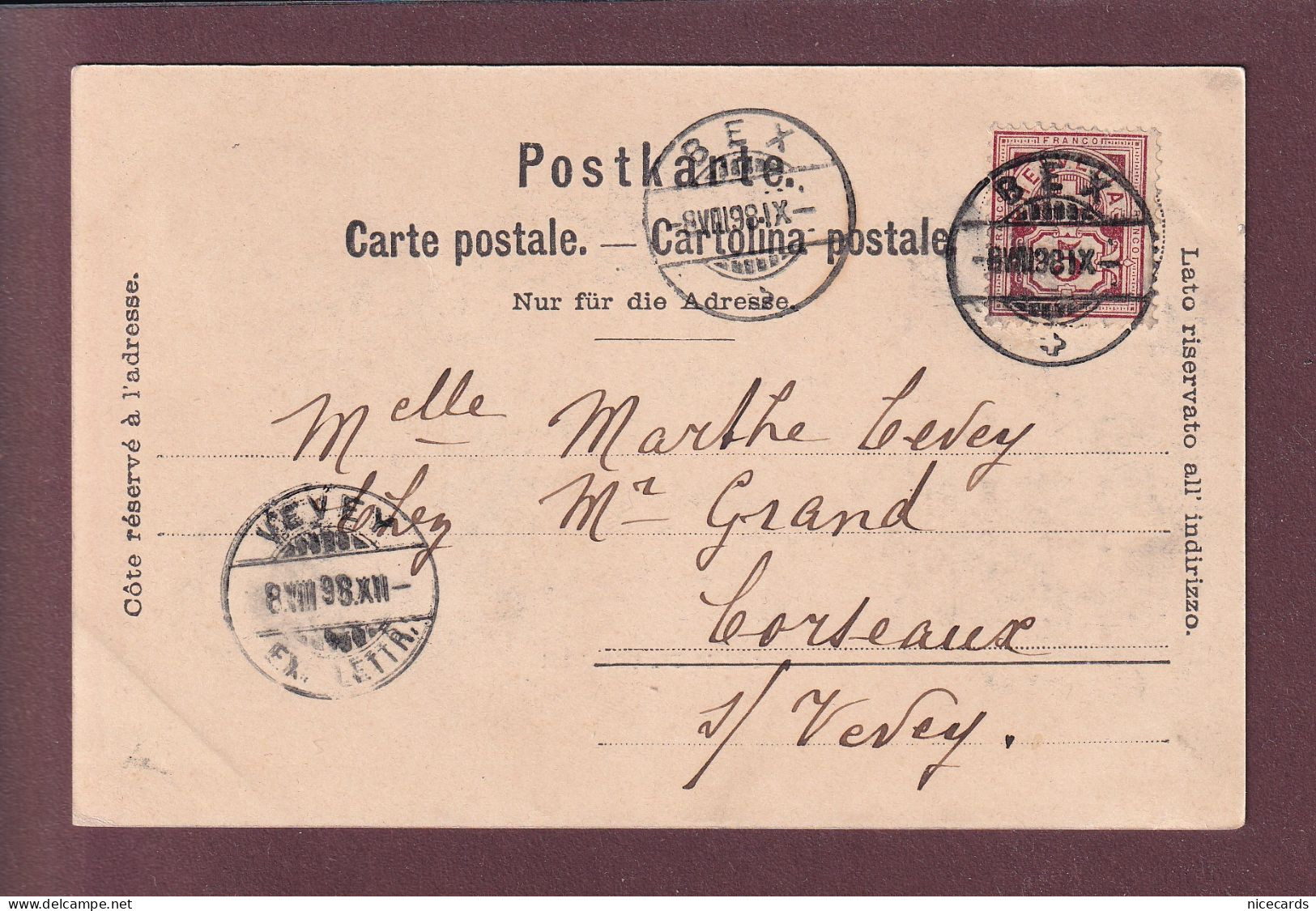 BEX - Dents Du Midi - 1898 - Bex