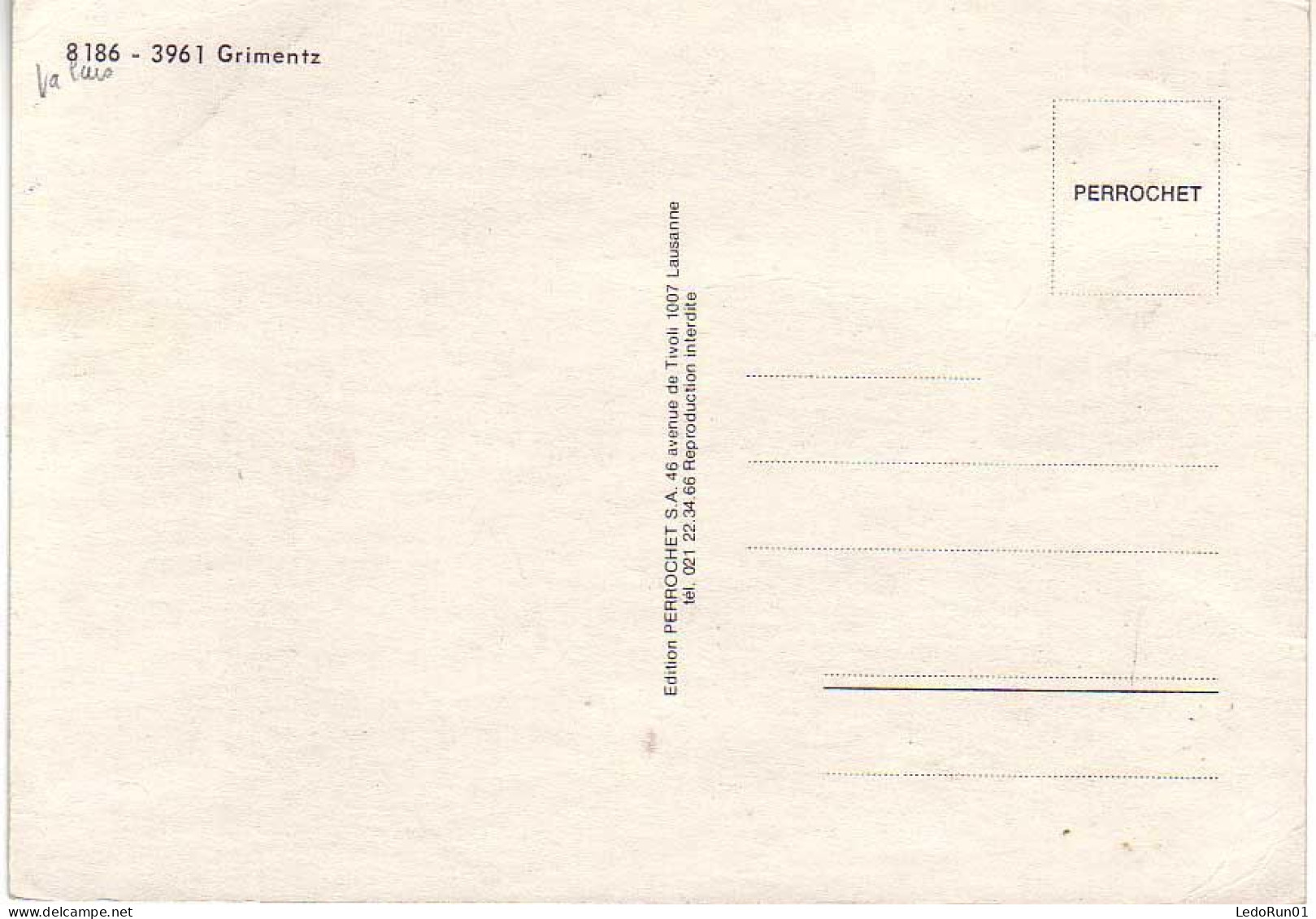 (99). Suisse. Valais. Les Collons Cretes De Thyon Mayens De Sion Hotel Des Plans Ski & 8186.3961 Grimentz - Grimentz