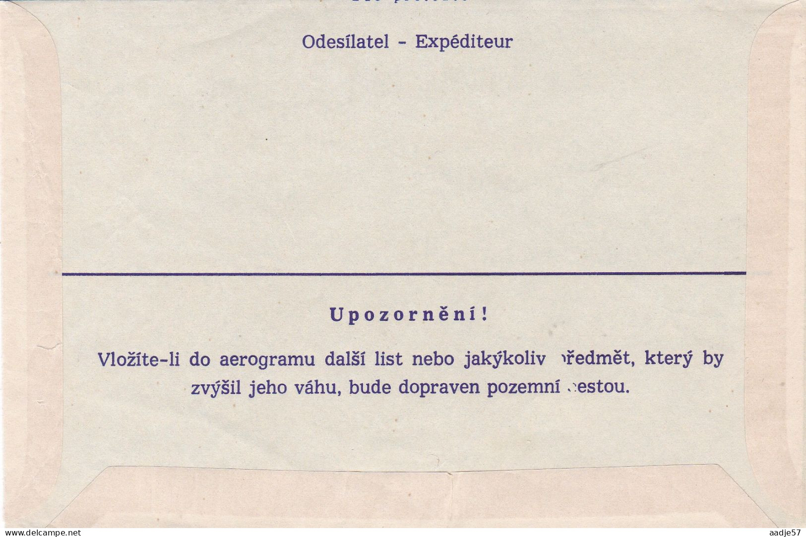 Tchécoslovaquie Czechoslovakia 1968 Prague Architecture Aerogramme MNH** - Aerogramme