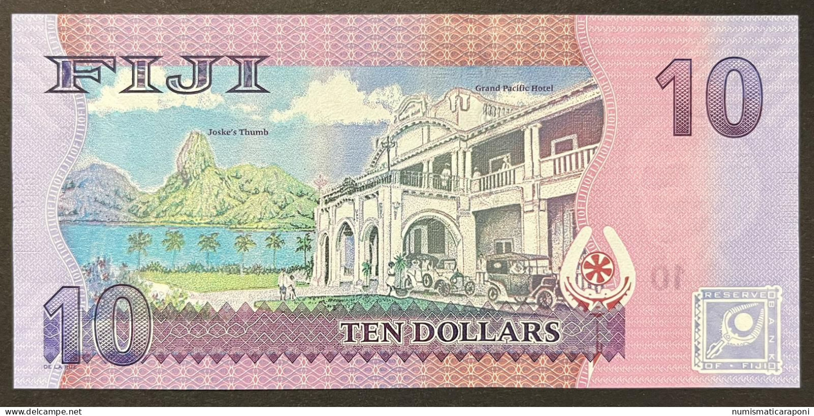 Figi 10 Dollars FIJI 2012 Pick#111b Fds LOTTO 845 - Fiji