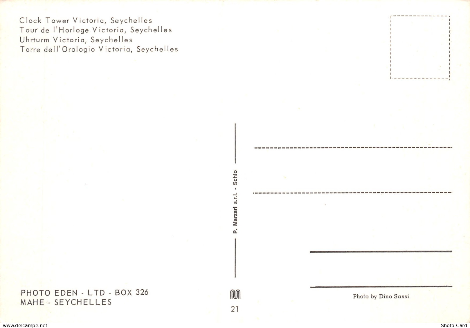 SEYCHELLES VICTORIA CLOCK TOWER - Seychellen