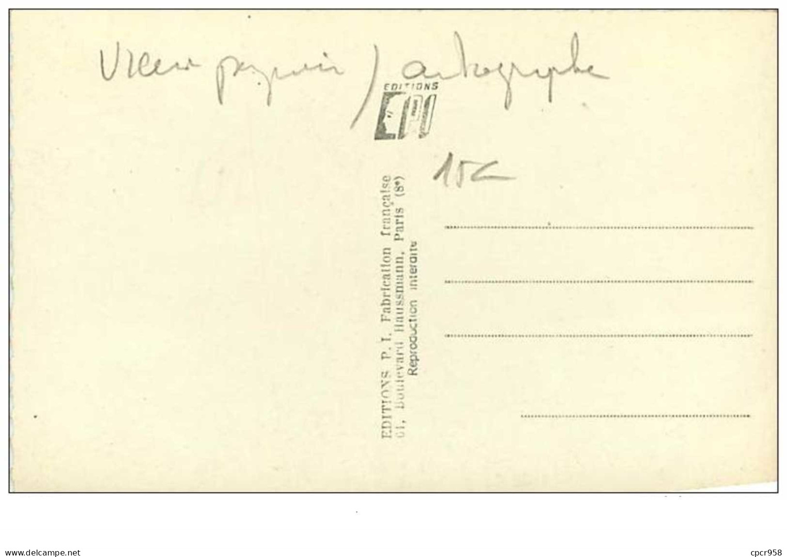 AUTOGRAPHES.n°27.PIERRE DUDAN.CPSM - Andere & Zonder Classificatie