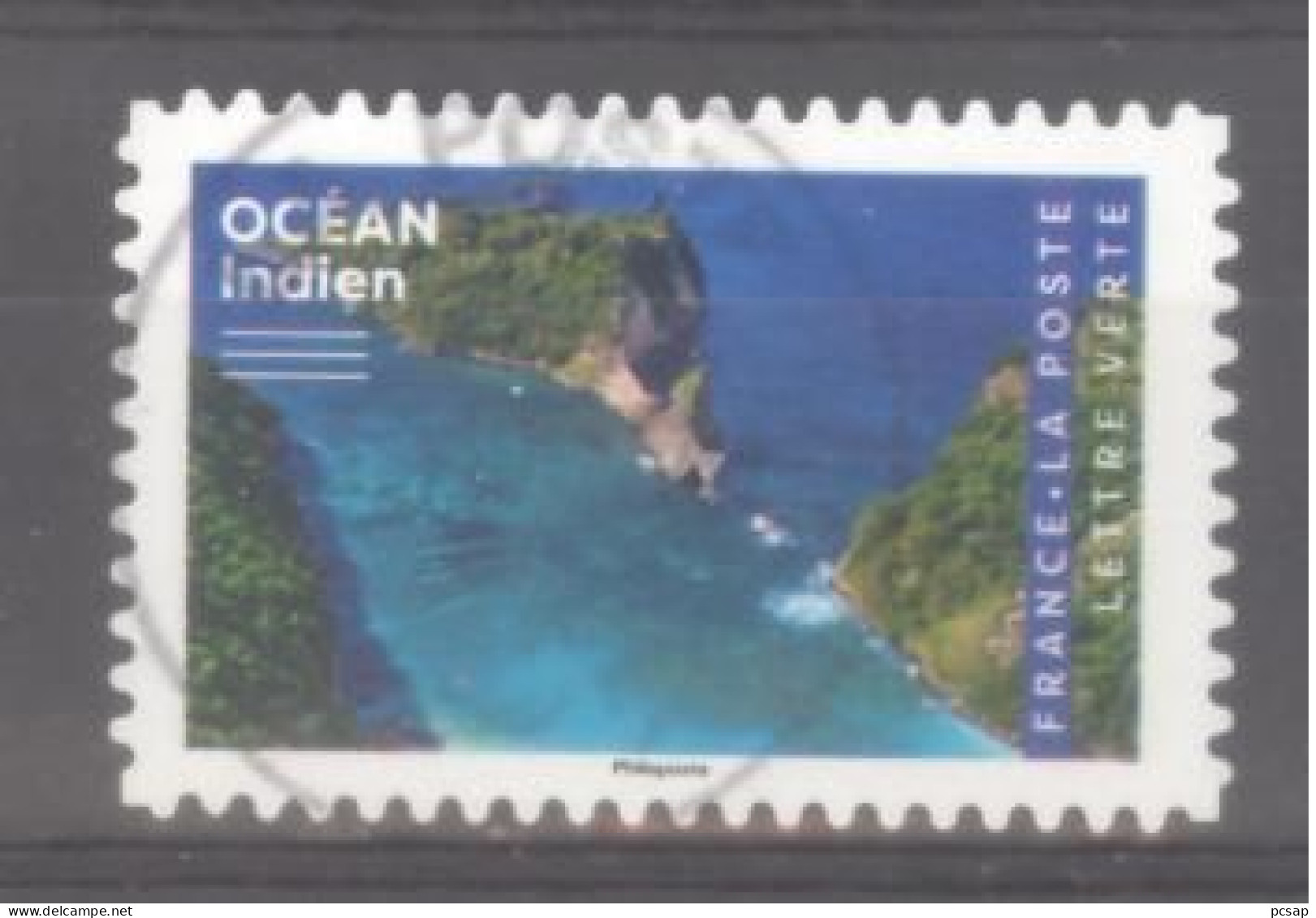 France Autoadhésif Oblitéré (Océans - N°11 - Océan Indien) (cachet Rond) - Usati