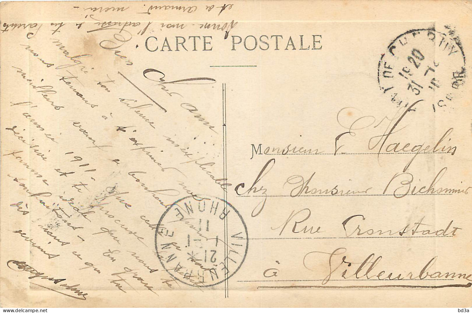 38 - PONT DE CHERUY - LE PONT DE LA MAIRIE SUR LA BOURBRE - Pont-de-Chéruy