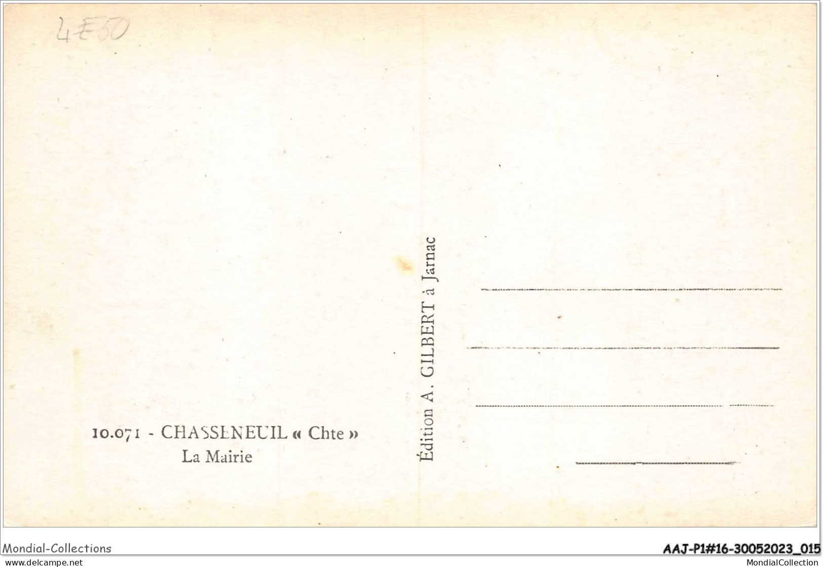 AAJP1-16-0007 - CHASSENEUIL - La Mairie - Chateauneuf Sur Charente