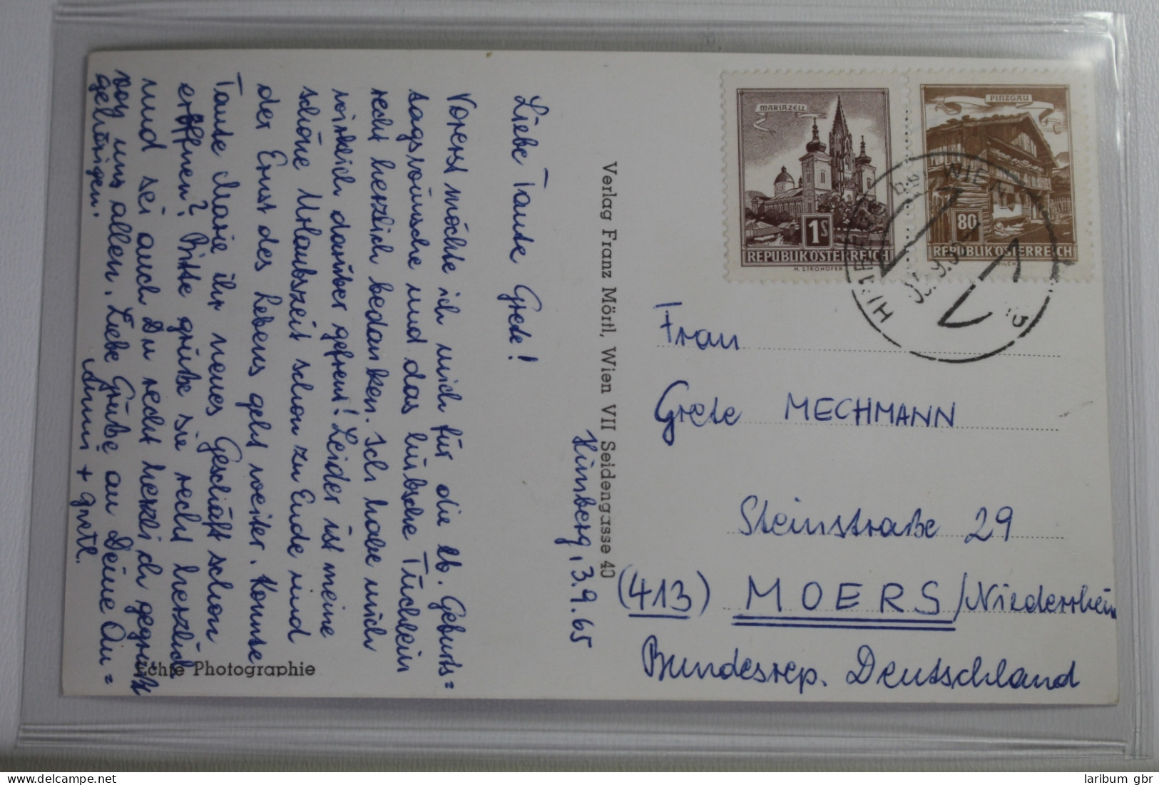 AK Hinterberg Bei Wien Kirche 1965 Gebraucht #PJ785 - Sonstige & Ohne Zuordnung