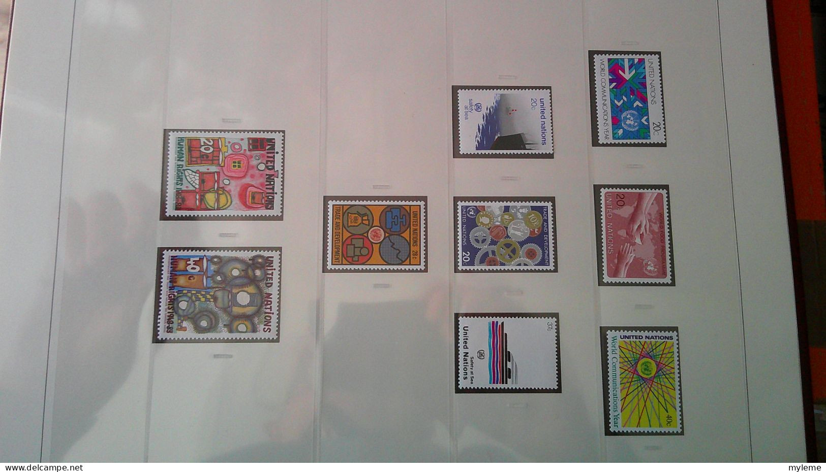 CO2 Collection des Nations Unies **  2/6 + blocs de New York en reliure SAFE DUAL de 1976 à 1993 . A saisir !!!