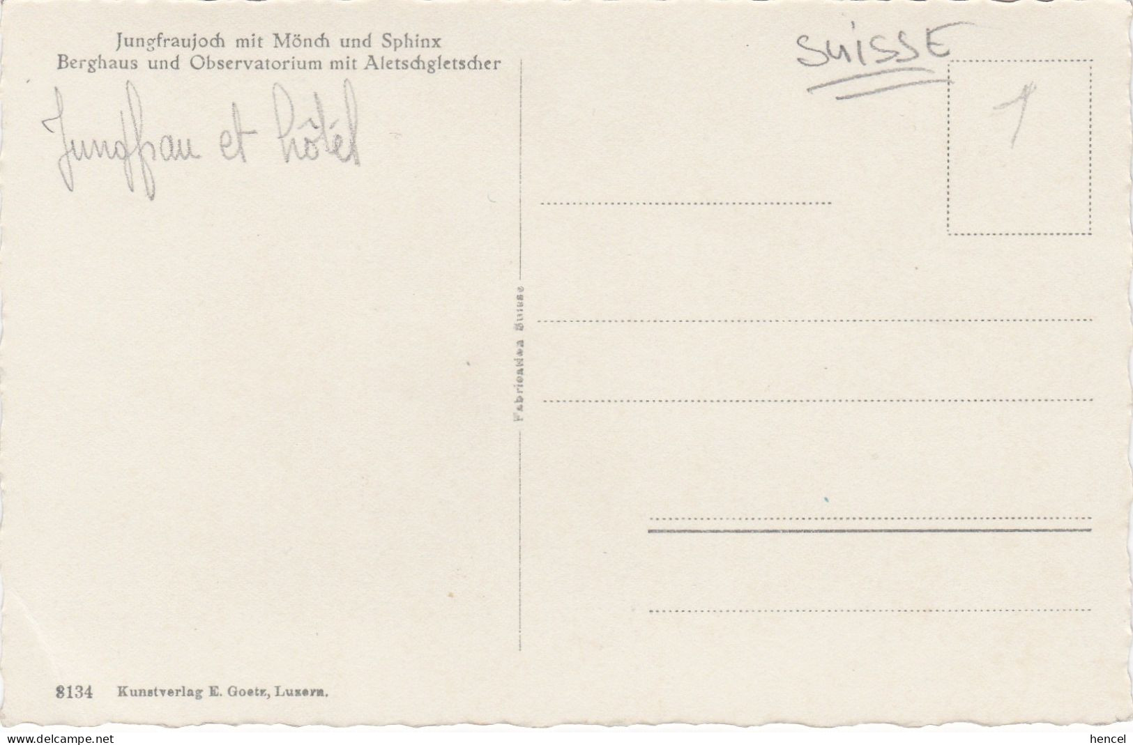 JUNGFRAUJOCH - Other & Unclassified