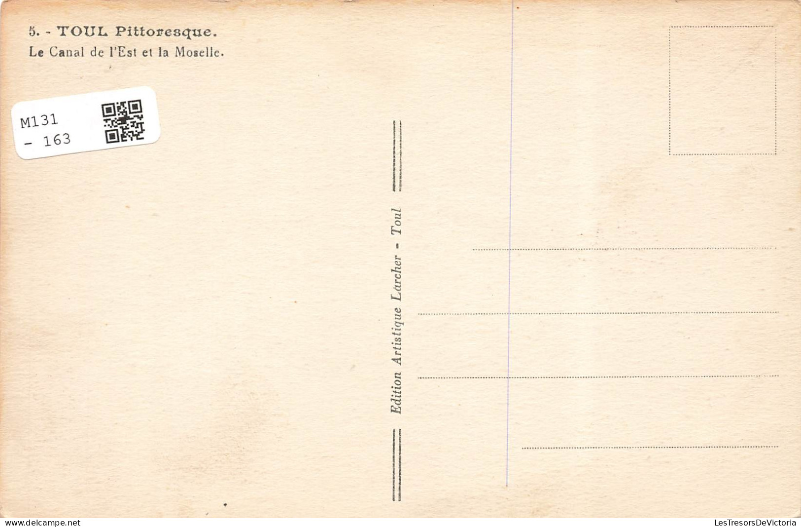 [-5%] FRANCE - Toul - Canal - Moselle - Pont - Allée - Quai - Bateau - Illustrateur - J Poitte - Carte Postale Ancienne - Toul