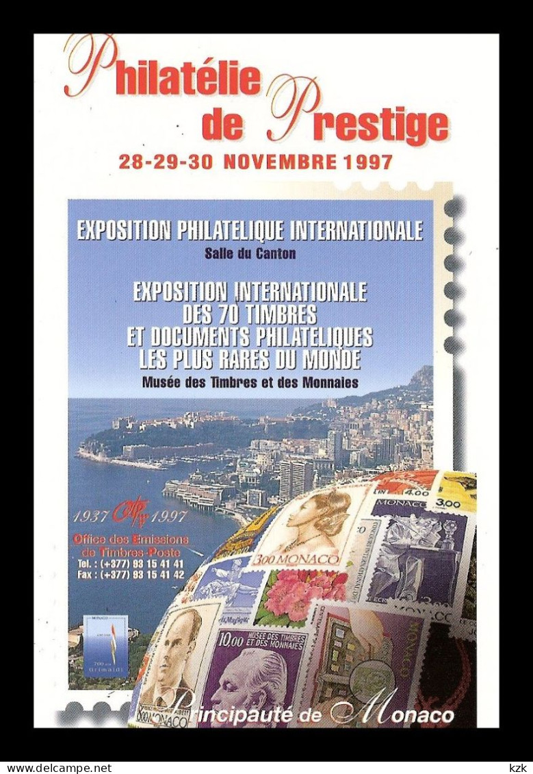 3 06	2 09	MONACO 97	- Exposition Philatélique Internationale - Poststempel