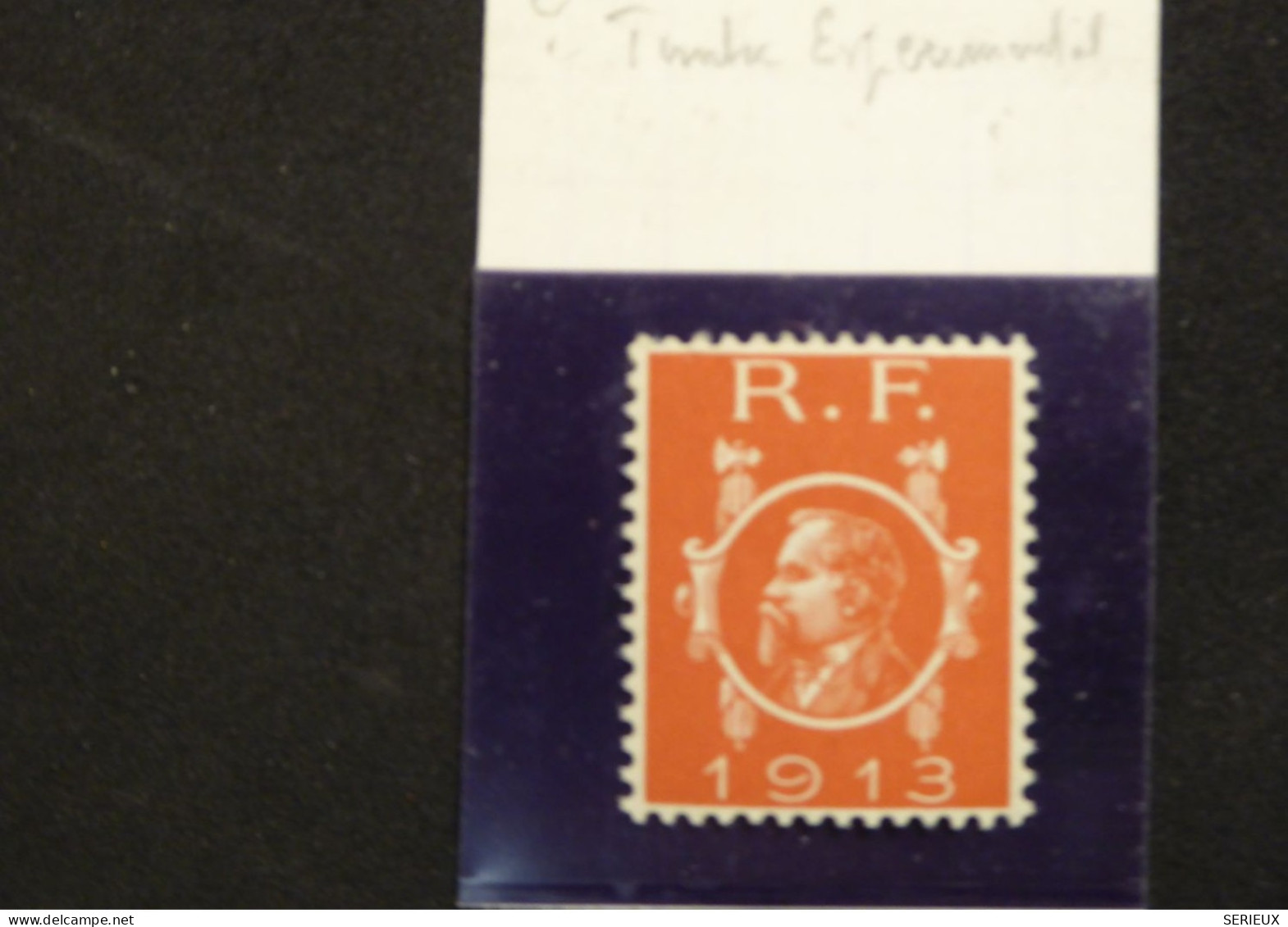 DD25 FRANCE ESSAI PREPARATOIRE NAPOLEON LAURé1913  EXPERIMENTAL + VU M. BEHR + DISPERSION COLLECTION +++ - Prove, Non Emessi, Vignette Sperimentali