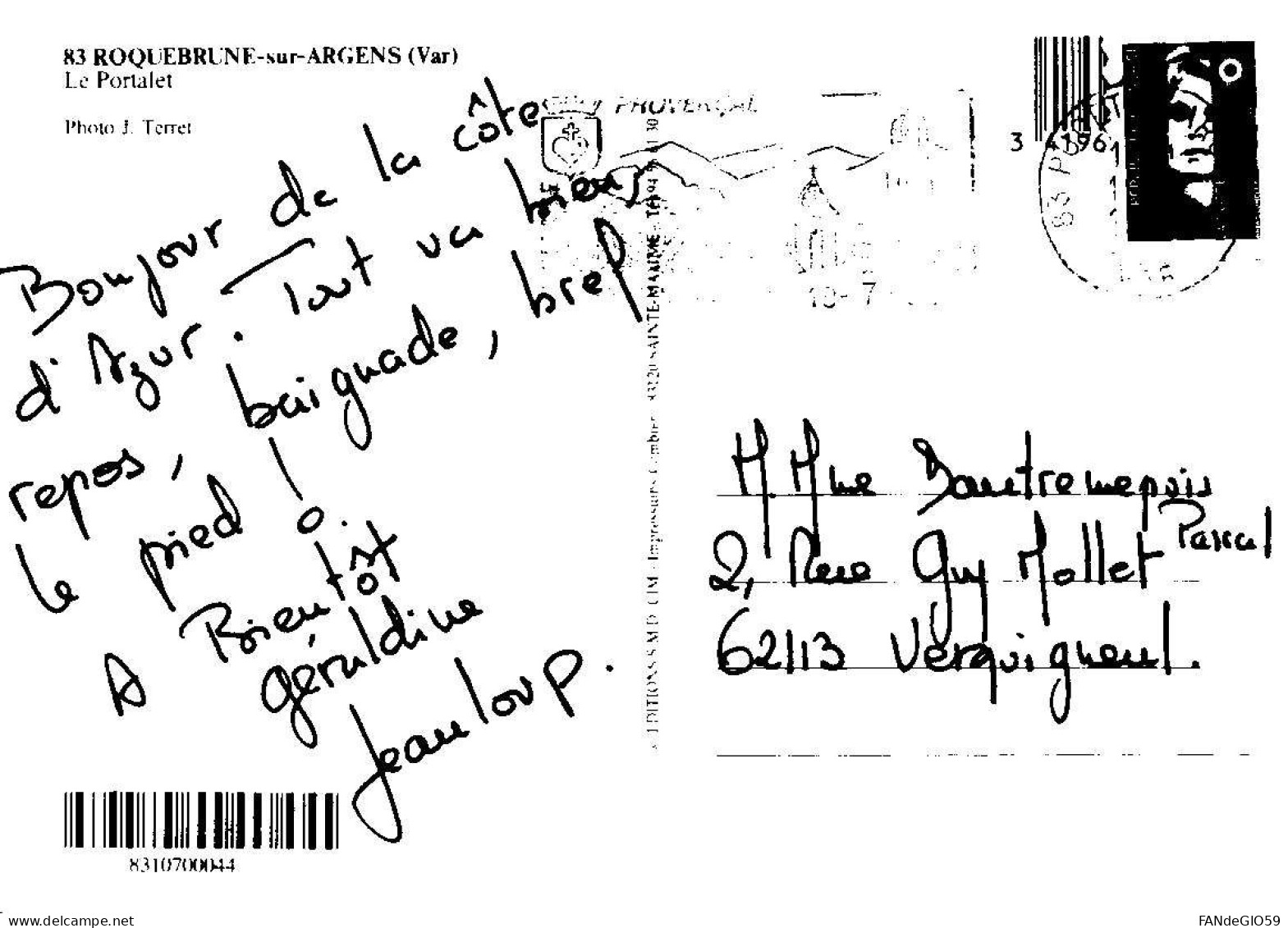 83] Var > Roquebrune-  ///  883  ///  VOIR CONDITION - Roquebrune-sur-Argens