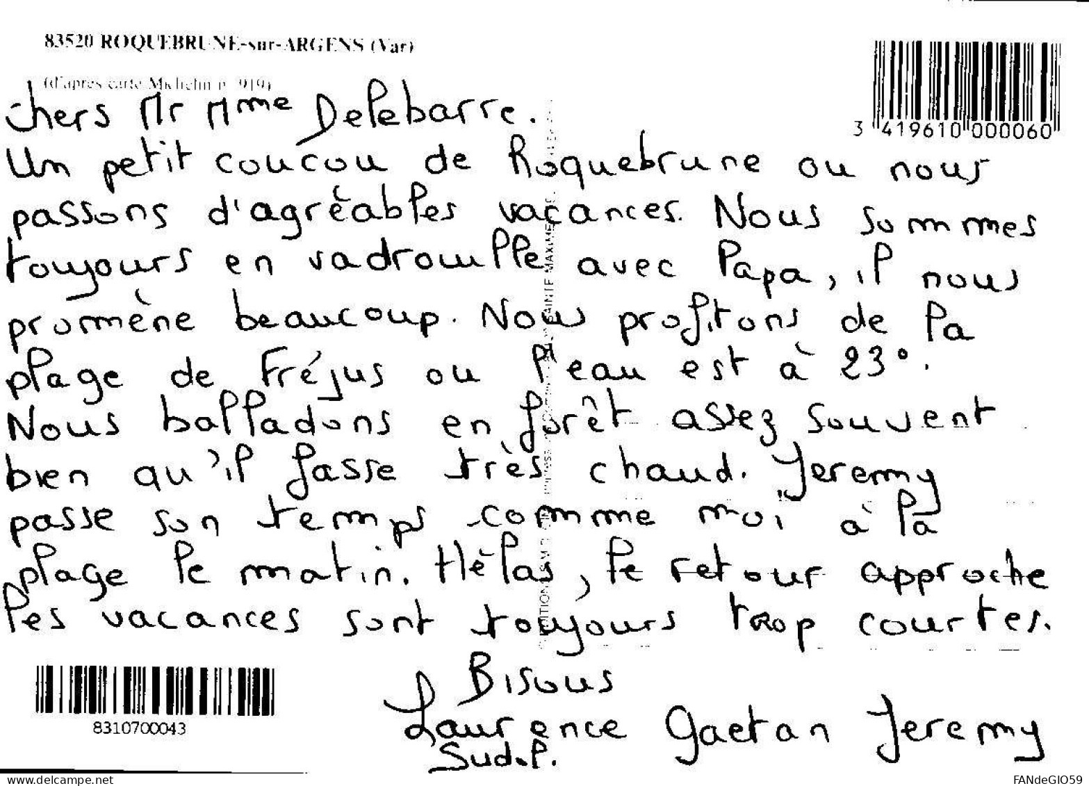 83] Var > Roquebrune-  ///  883  ///  VOIR CONDITION - Roquebrune-sur-Argens