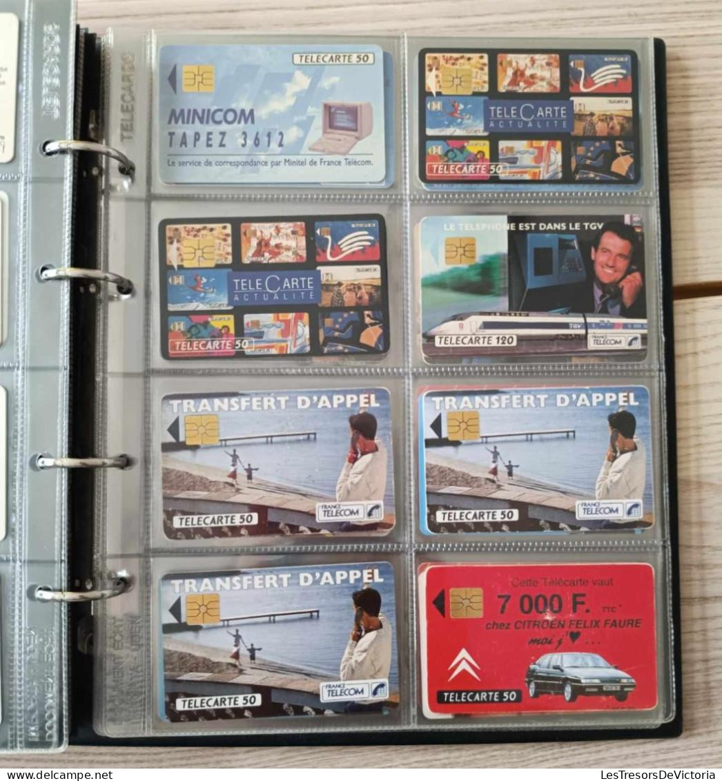 [-15%] Album de 108 télécartes diverses dans un album - Thèmes divers de 1991 à 1993