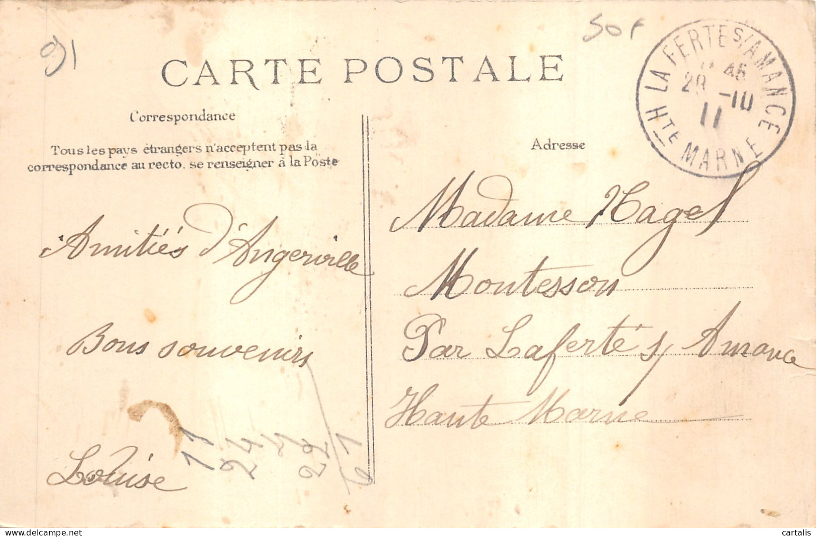 91-ANGERVILLE-N°6041-F/0247 - Angerville