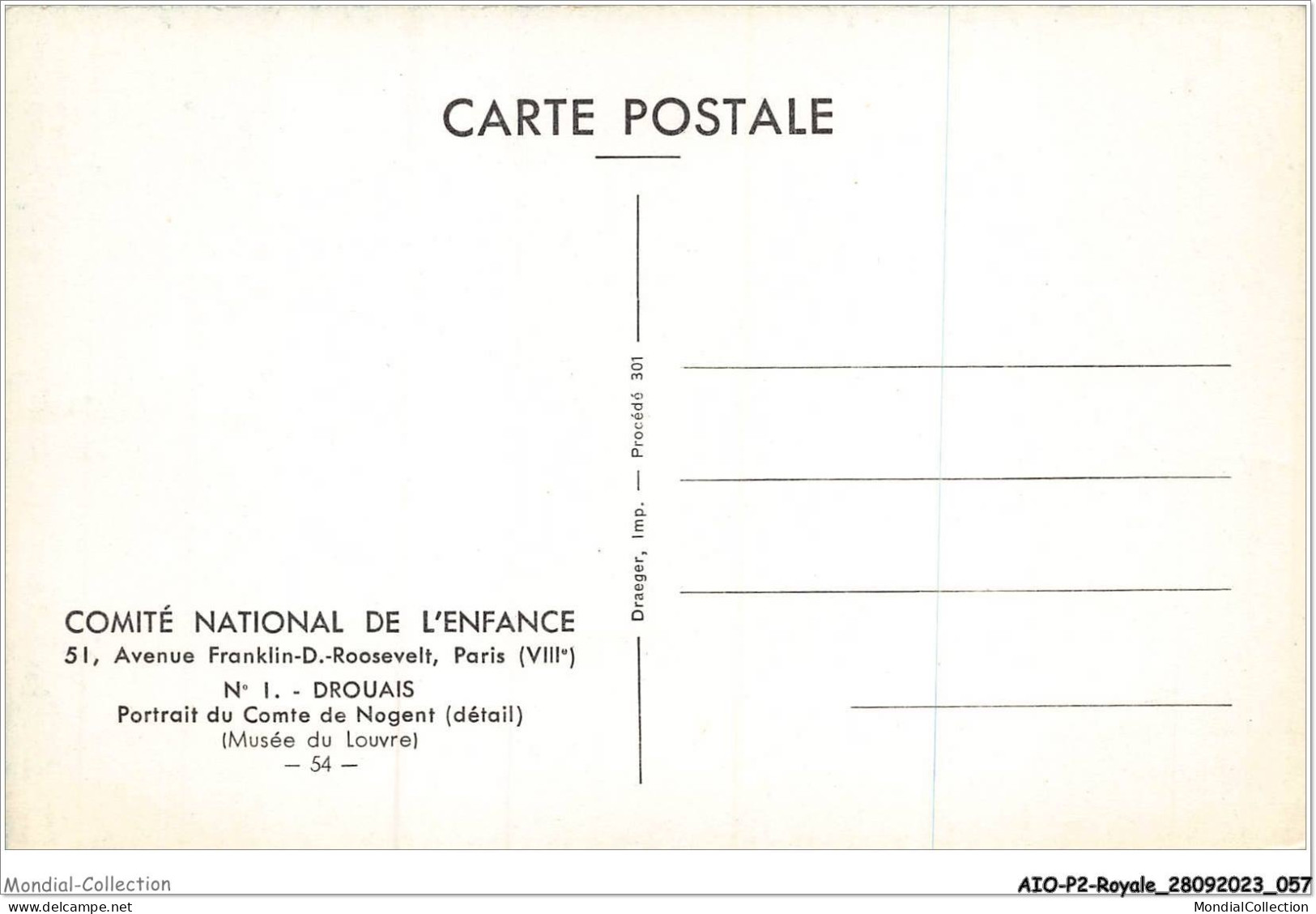 AIOP2-ROYALE-0140 - Drouais - Portrait Du Comte De Nogent - Königshäuser