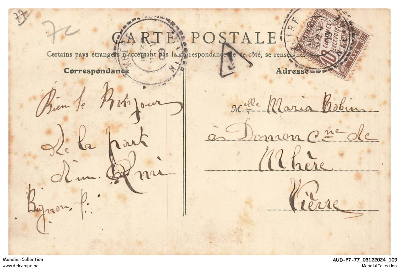 AUDP7-0485-77 - BRIE-COMTE-ROBERT - Rue De La Gare Et Rue De Paris - Brie Comte Robert