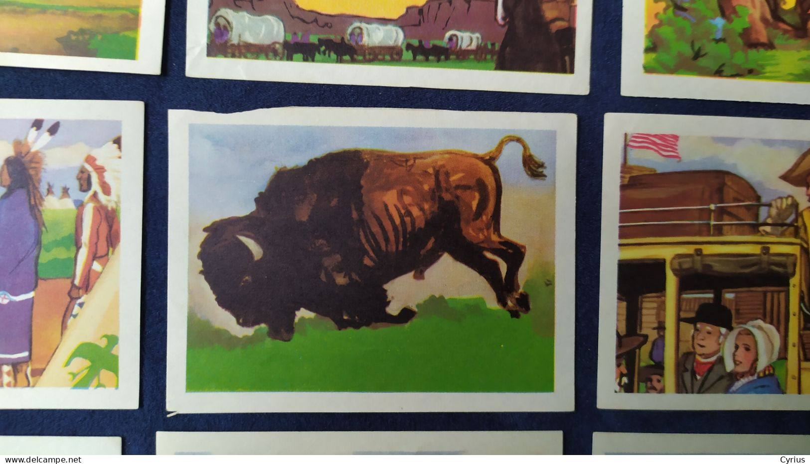 lot de 40 chromos " BUFFALO-BILL" - CHOCOLAT des GOURMETS