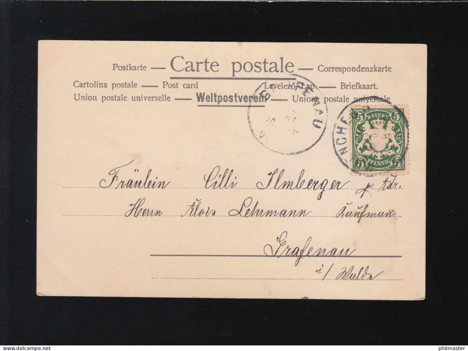 Frau Mit Blütenkranz Im Lockigen Haar, Glitzerkleid, Gelaufen München/Grafenau - Controluce