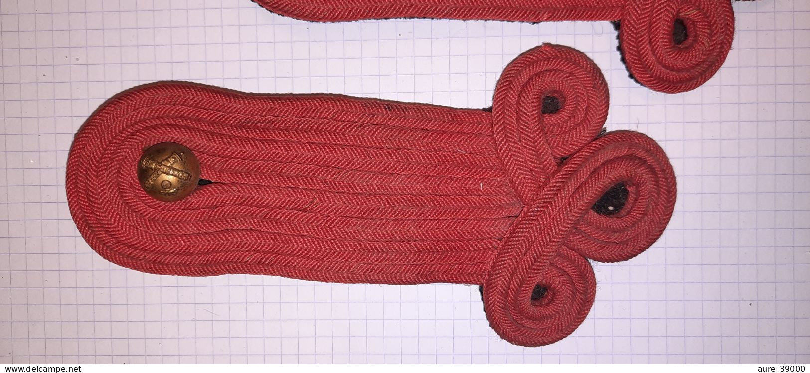 1648 Paire D'épaulettes Trèfle Artillerie - Ausrüstung