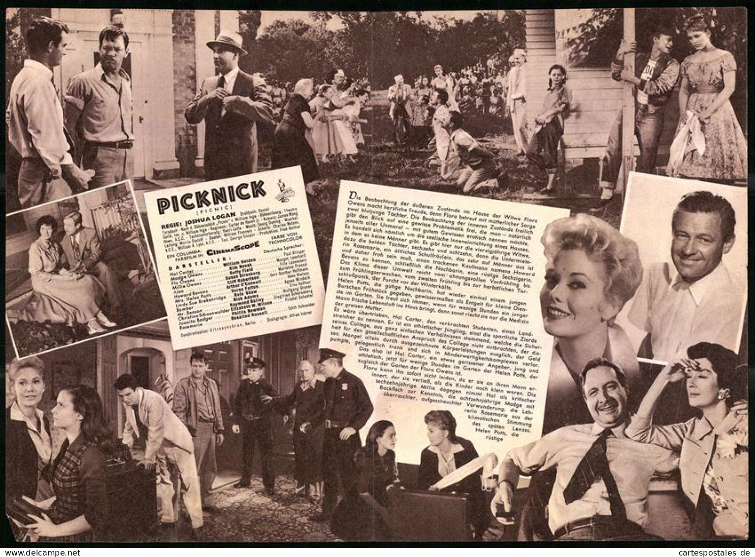 Filmprogramm IFB Nr. 3187, Picknick, William Holden, Kim Novak, Regie: Joshua Logan - Magazines