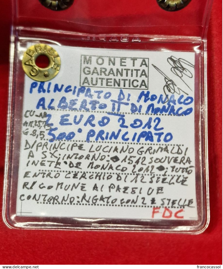 2 Euro Del 2012 Principato Di Monaco - Autres & Non Classés