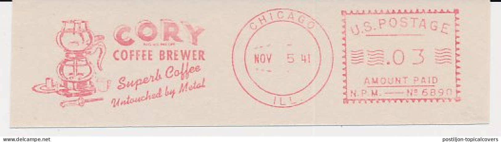 Meter Cut USA 1941 Coffee Brewer - Cory - Other & Unclassified