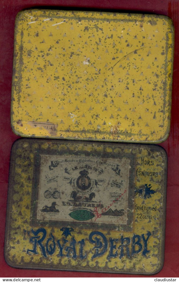 ** BOITE  ROYAL  DERBY  -  CIGARETTES  EGYPTIENNES ** - Empty Cigarettes Boxes