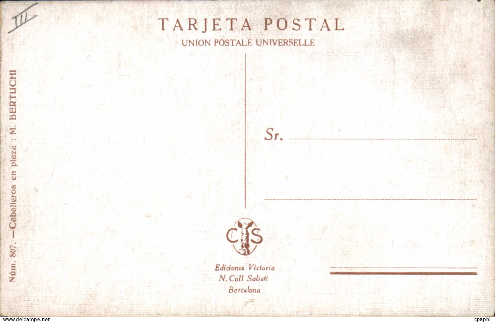 CPA Corrida Course De Taureaux Bertuchi - Corrida