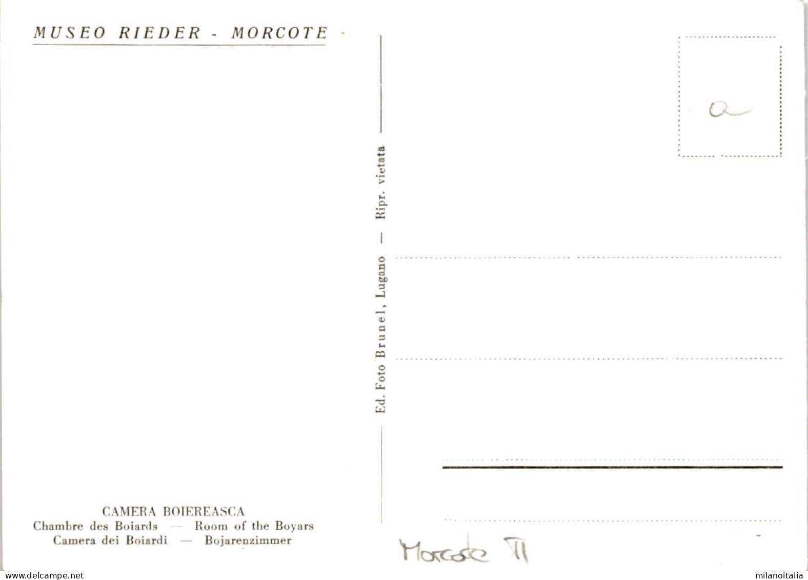 Museo Rieder - Morcote - Camera Boiereasca (a) - Morcote