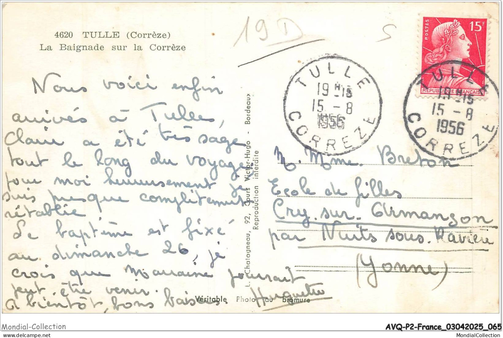 AVQP2-0102-19 - TULLE - La Baignade Sur La Corrèze - Tulle